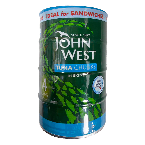 John West Tuna Chunks In Brine 4S