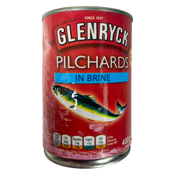 Glenryck Pilchards In Brine 400g