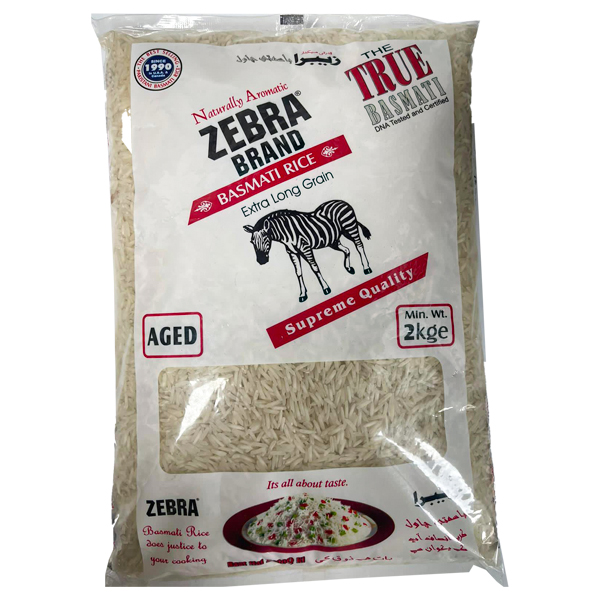 Zebra Basmati Rice 2kg