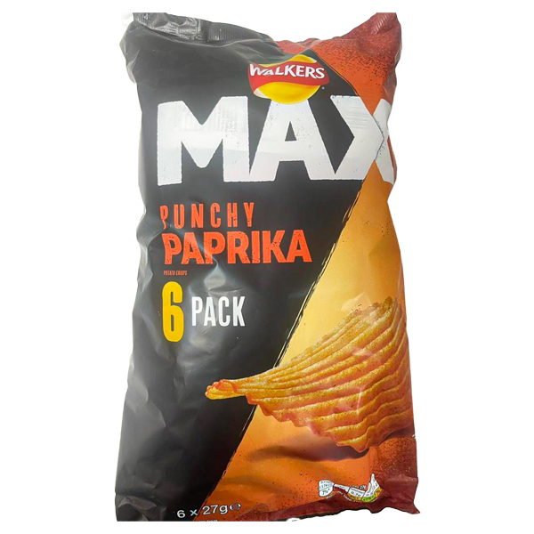 Walkers Max Paprikas 6S