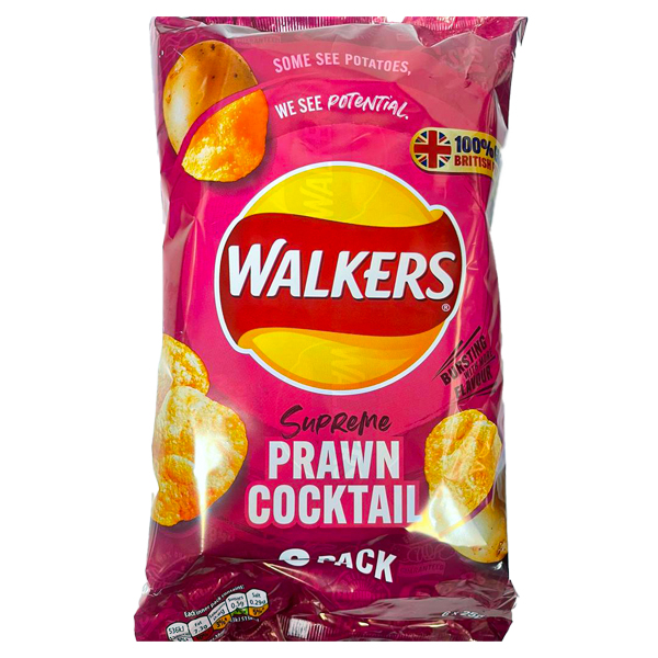 Walkers Prawn Cocktail 6PK