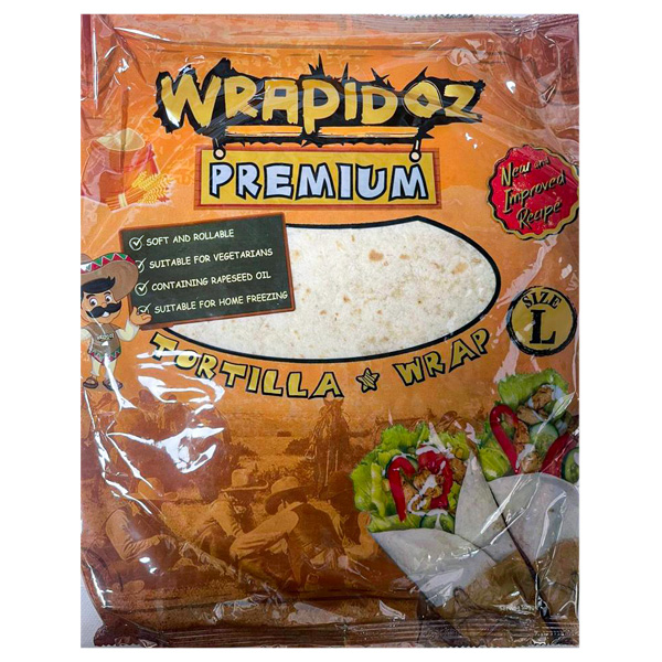 Wrapidoz Premium Tortila Wrap 6PK