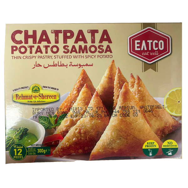 Eatco Chatpata Potato Samosa 12S